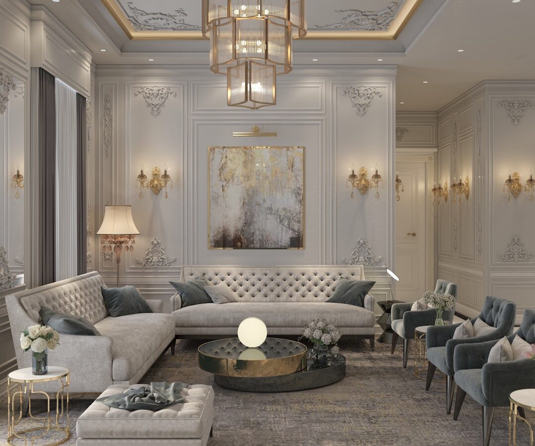 luxury celebrity living room